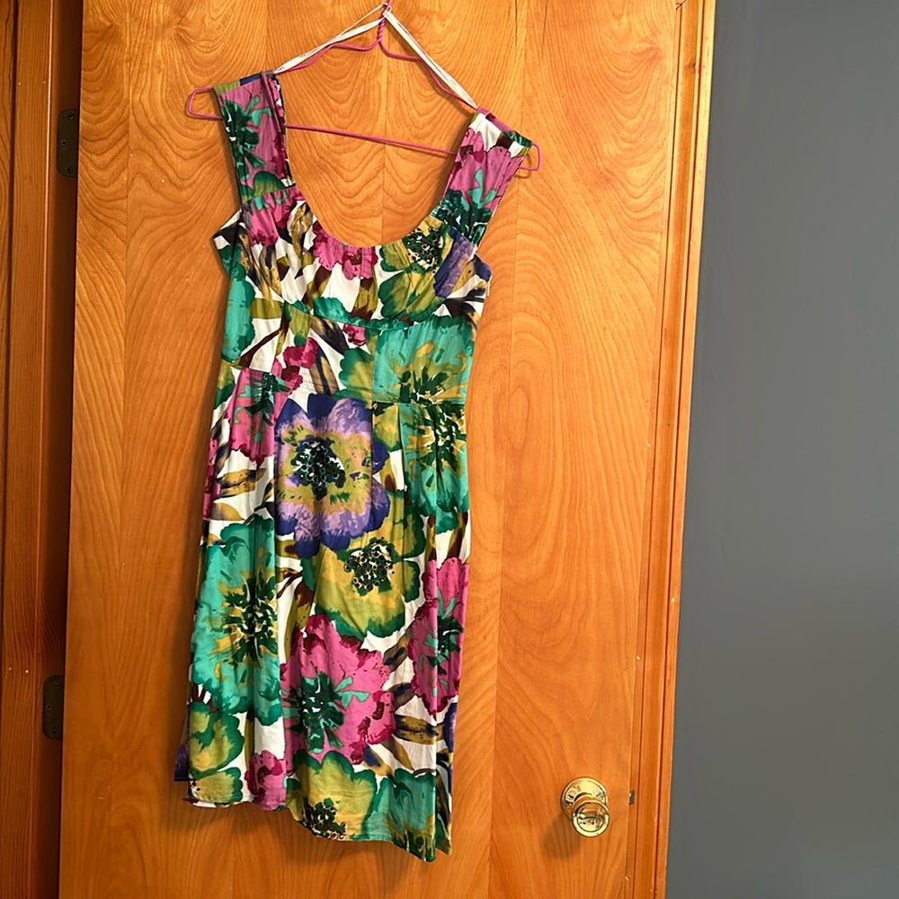 Calvin Klein 100% Cotton Knee Length Sundress, Size 6